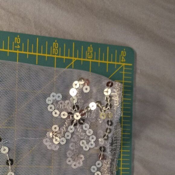 Silver Fringe Sparkle Shawl - Picture 4 of 5